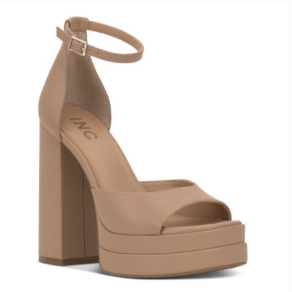 NWT INC Arya Platform Nude Heels - size 9.5 - Picture 1 of 4